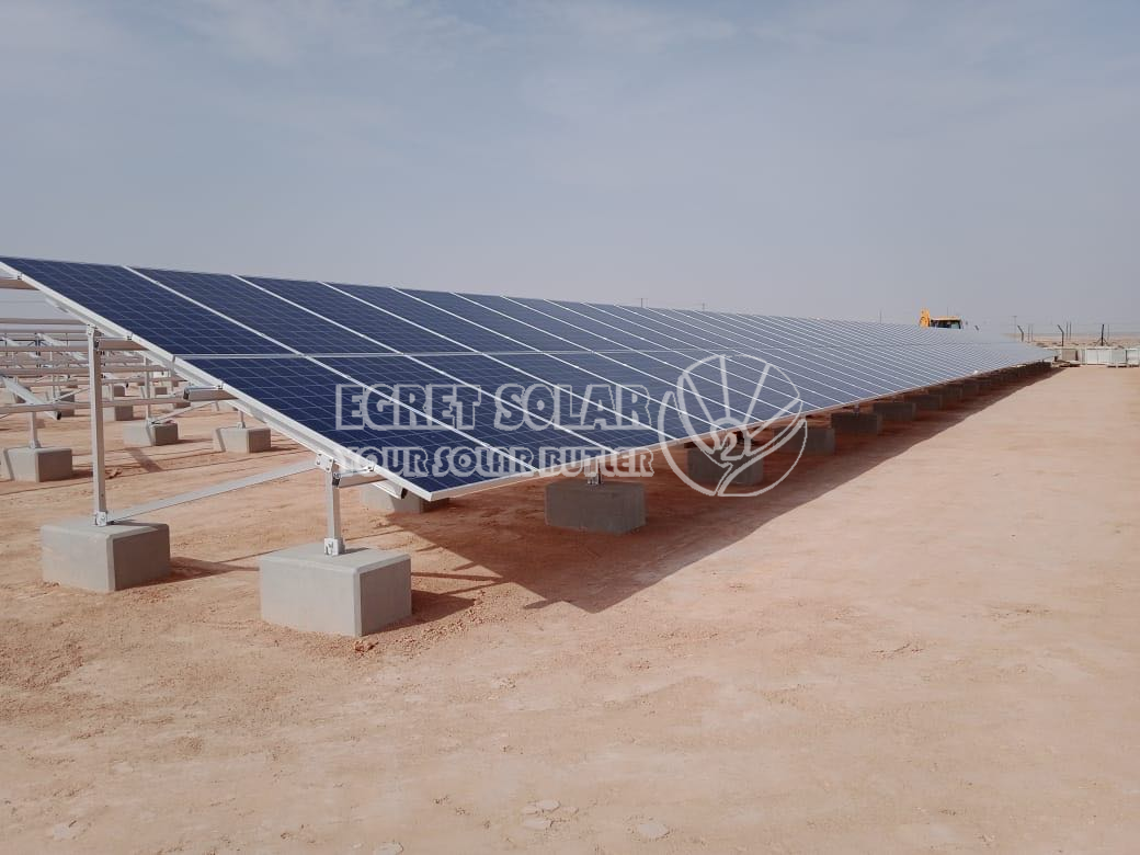 300KW Solar bakkemonteringsstruktur Installer i UAE