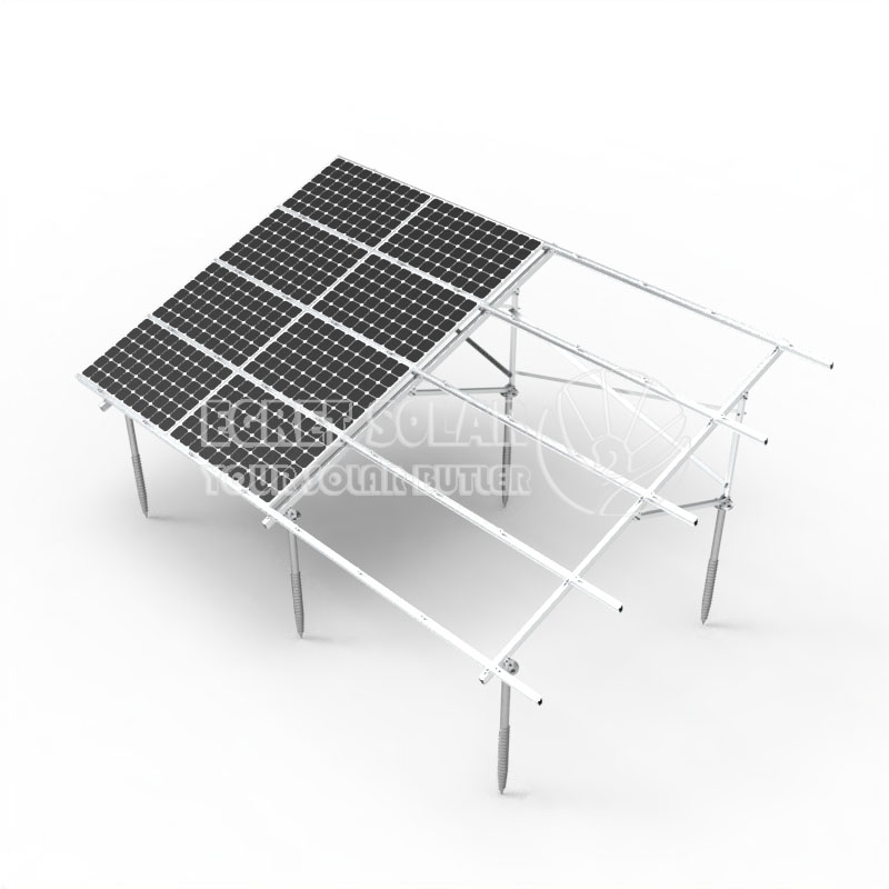 En type solar aluminium bakkemonteringsbrakett