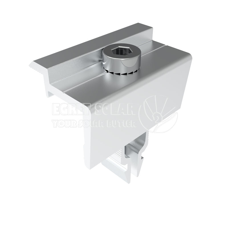 Aluminium solcellepanel Rapid End Clamp