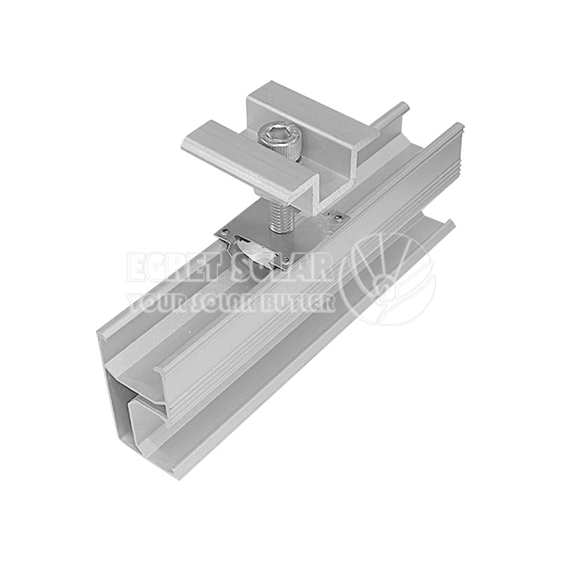 Solar aluminiumsskinne 47B for takmonteringsbrakett